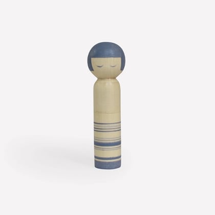 Kokeshi Doll Pincushion - Blue From Cohana - Necessities