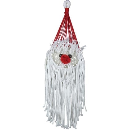 Zenbroidery Macrame Wall Hanging Kit - Santa From Design Works