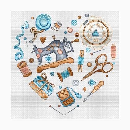 Vintage Sewing Accessories From Les Petites Croix De Lucie - Cross Stitch  Charts - Cross Stitch Charts - Casa Cenina