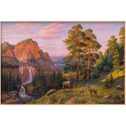 Deer on the slope From Artibalta - Diamond Painting - Kits - Casa Cenina