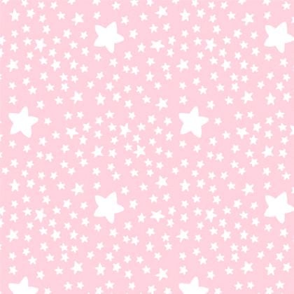 Stars on Baby Pink From Fabricart - American basic cotton fabrics ...