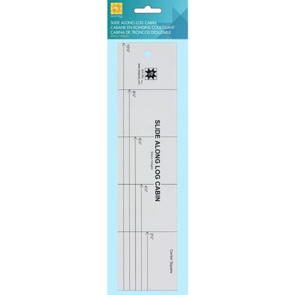 Quilting Slide Along Log Cabin Acrylic Ruler From Ez Quilting Quilting Accessories Accessories Fashion Haberdashery Casa Cenina