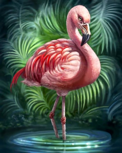 Flamingo Canvas Painting Kit