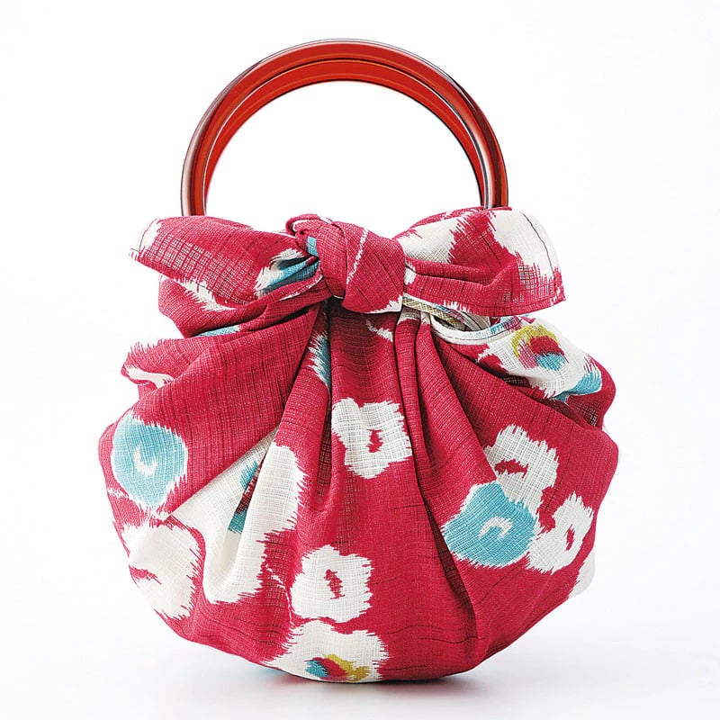 Furoshiki bag with a leather handle | Roots - j-okini - Products from Japan