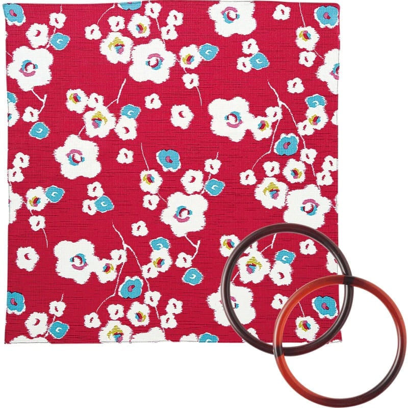 Modern Girl Furoshiki Bag Kit With Ring Handles Dot / Beige - Etsy