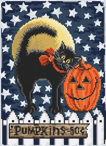 Embroidery Kit for Beginners Cross Stitch Kits Trick or Treat with