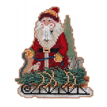 Santa Claus with bag From Permin of Copenhagen - Christmas - Cross-Stitch  Kits Kits - Casa Cenina