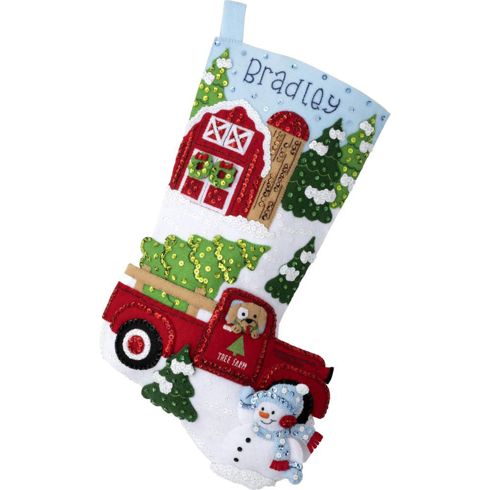 Bucilla Stocking kits for Christmas, Cross Stitch and Needle