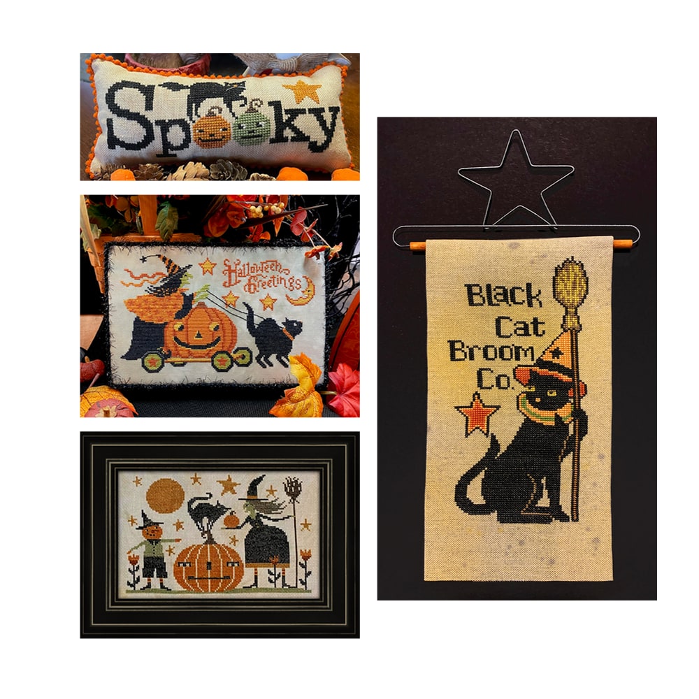 Witch House Cross Stitch Pattern, Hello Halloween Cross Stitch PDF
