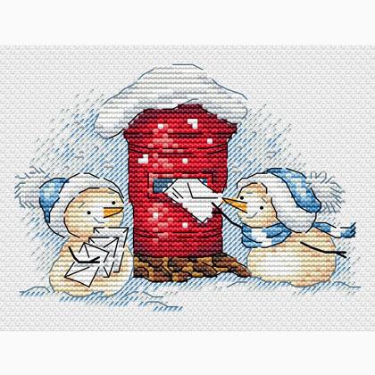 Santa Claus with bag From Permin of Copenhagen - Christmas - Cross-Stitch  Kits Kits - Casa Cenina