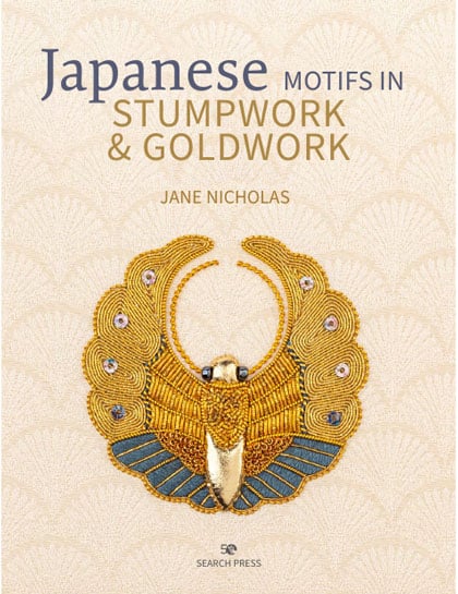 Japanese Motifs In Stumpwork Goldwork De Search Press Libros Y