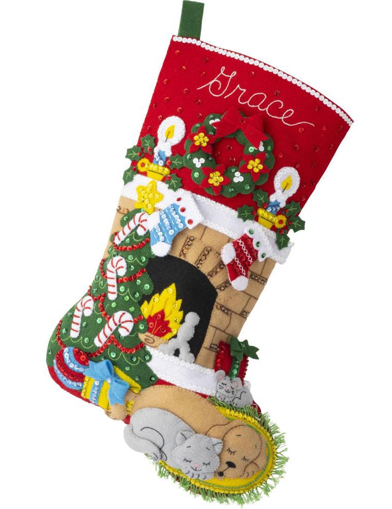 Candy Express Felt Christmas Stocking Kit - Bucilla Felt Stockings at  Weekend Kits