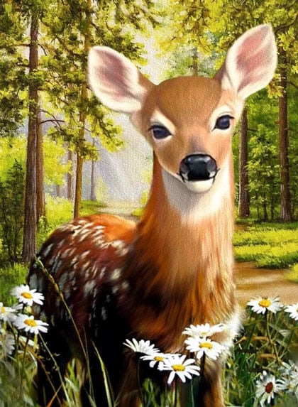 Adorable Baby Deer - Paint by Diamonds