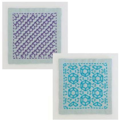 Kit Sashiko Olympus - Blue and purple From Olympus - Embroidery