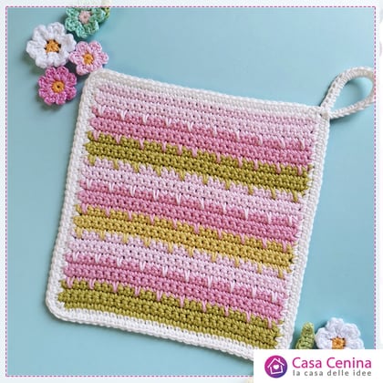 Spring potholder From CasaCenina - Cross Stitch Charts - Cross Stitch ...