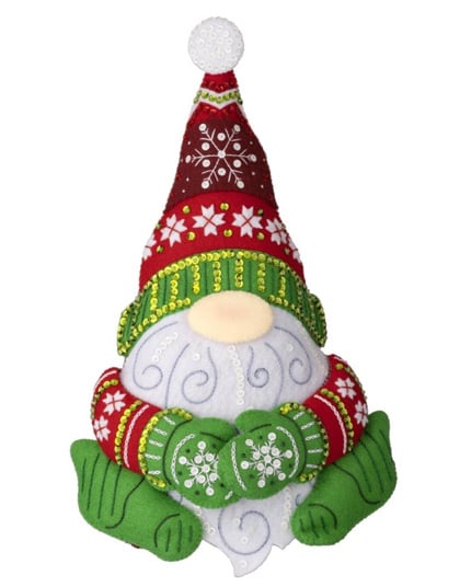 Felt Ornaments Applique Kit - Gingerbread Santa From Bucilla - Bucilla -  Kits - Casa Cenina