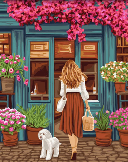 Girl At The Window - Paint By Number - Painting By Numbers