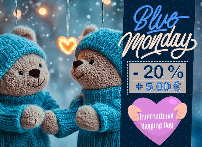 Blue Monday and International Hugging Day Casa Cenina